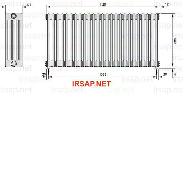 Радиатор IRSAP Tesi 51000/25 T16 CL 01